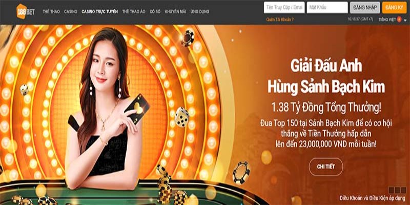 Casino 188BET đã mô phỏng lại không gian chân thực